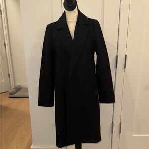 Elegant Zara Black Long Coat